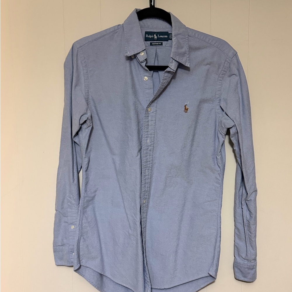 Ralph Lauren Men's Light Blue Button Down Shirt